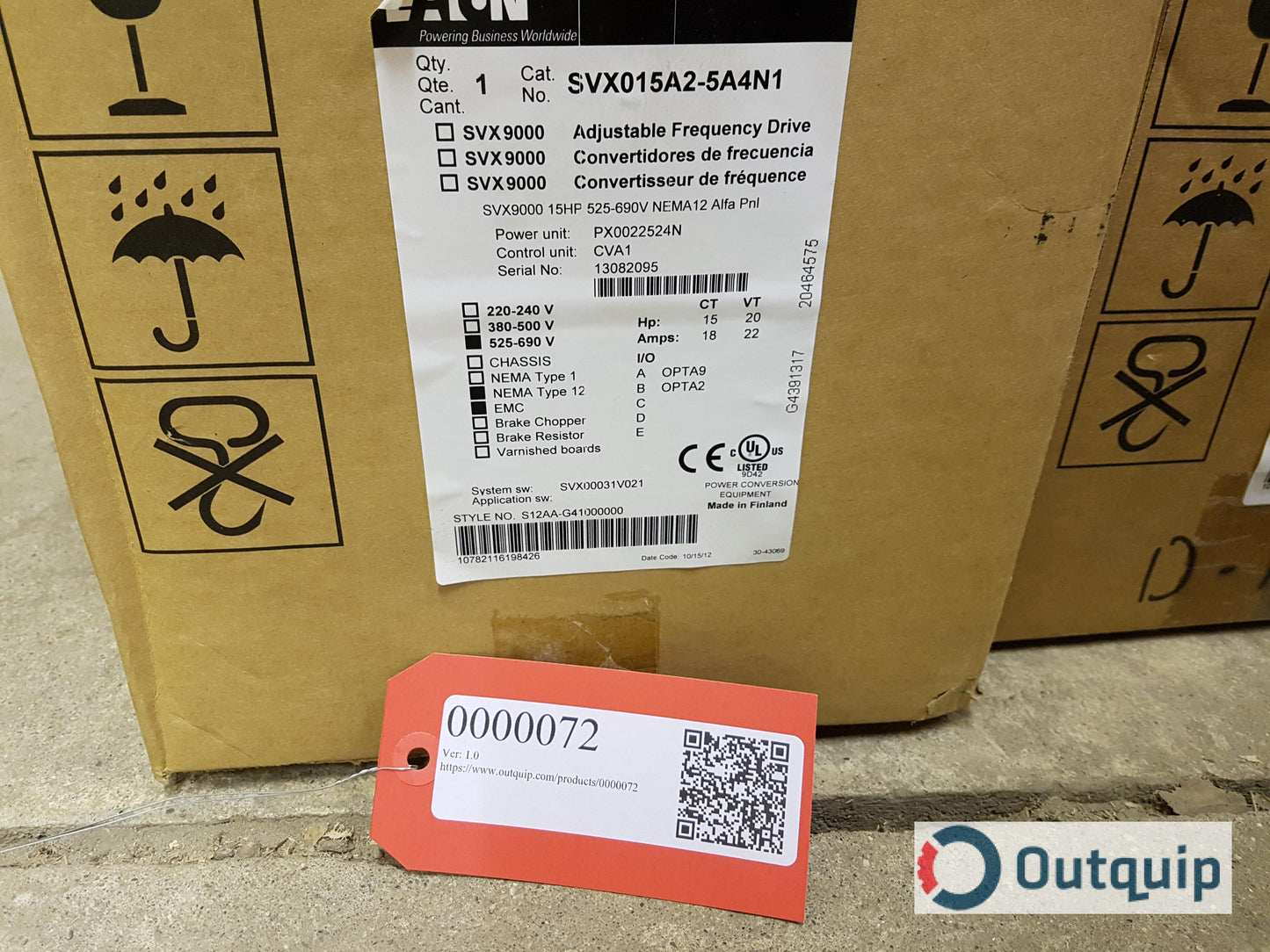 Eaton SVX9000 Adjustable Frequency Drive