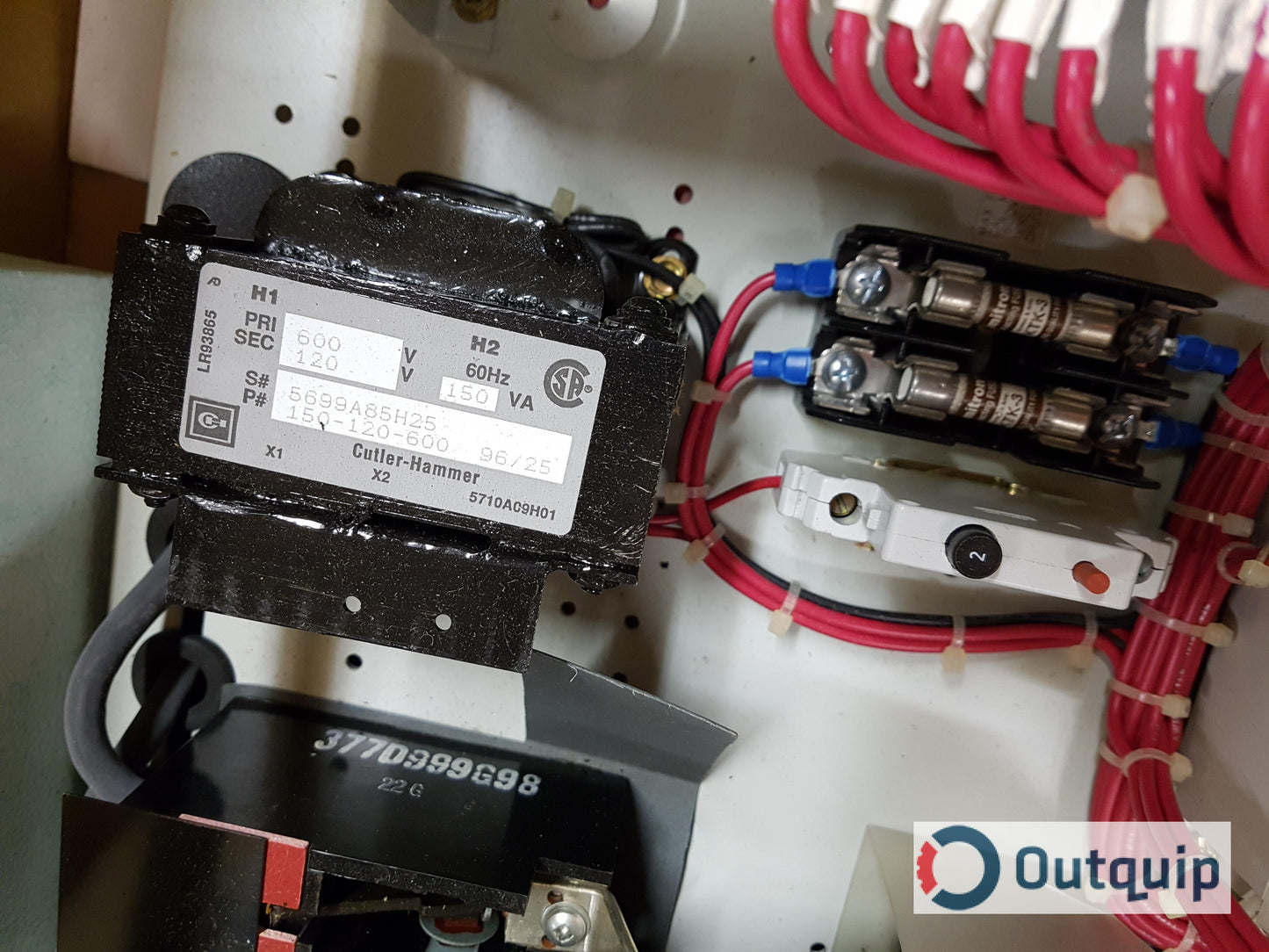 STARTER,SIZE 2 CUTLER-HAMMER REVERSING NEMA FULL VOLTAGE SERIES B-1 PART #A50DNO