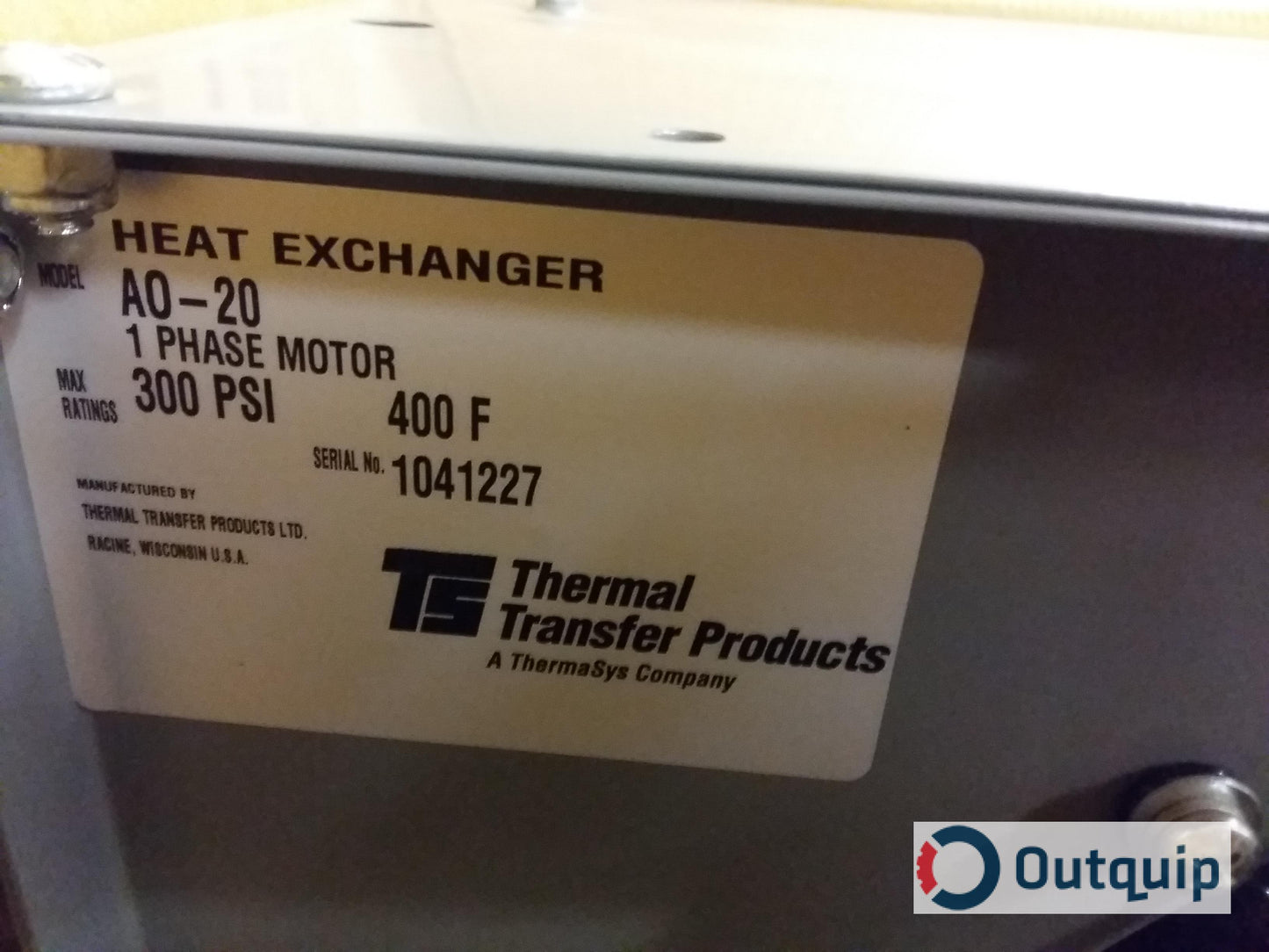 Heat Exchanger 1 Phase Motor