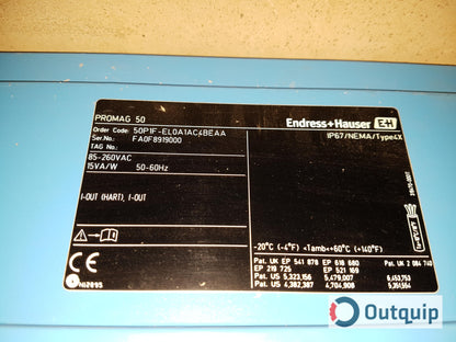 Endress+Hauser
1P67/NEMA/Type4X
PROMAG 50