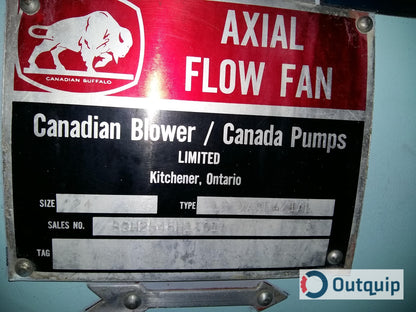 Axial Flow Fan for Radiator for Westinghouse 500 HP 1784 RPM Motor