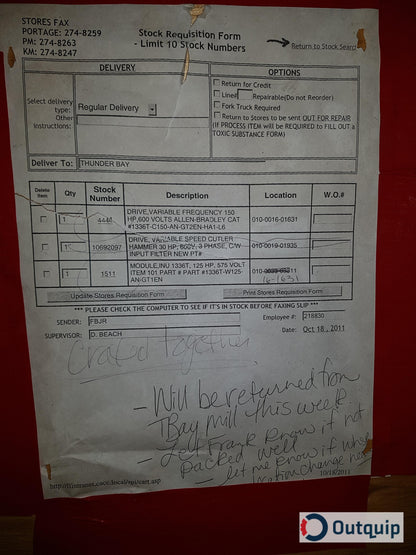 Allen-Bradley
CAT: 1336T-W125-AN-GT0  SER B
700V 300A