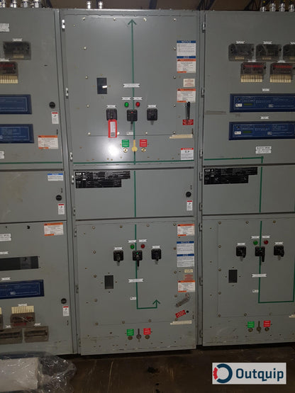 Cutler-Hammer VacClad-WSwitchgear Assembly 3 Cabinets