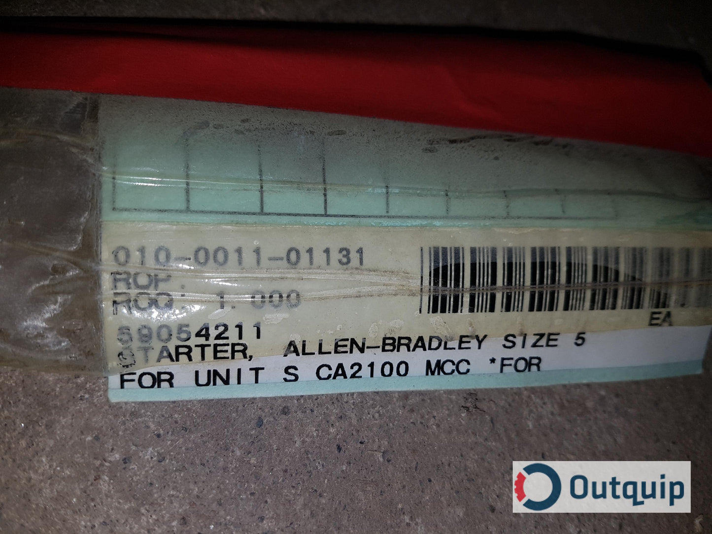 STARTER,ALLEN-BRADLEY SIZE 5 FOR UNIT SCA2100MCC *FOR EFFLUENT BUILDING MCC