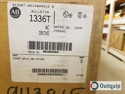 Allen-Bradley 1336T AC DRIVE, 10 HP, 775VDC