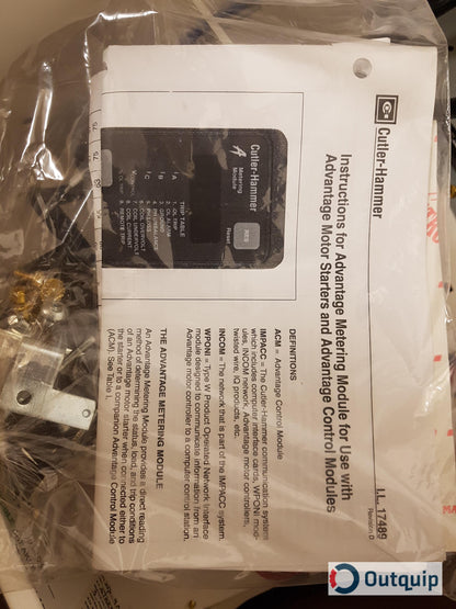 STARTER, SIZE 4 FVNR FUSIBLE, CEMA CUTLER-HAMMER UNITROL MARK IV P/N W4H 20436-P