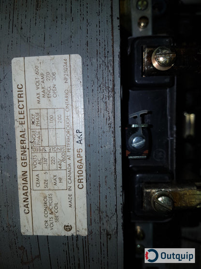 STARTER, CGE FVNR COMBINATION SIZE 5 FUSIBLE TYPE HRC II FUSING CONTACTOR