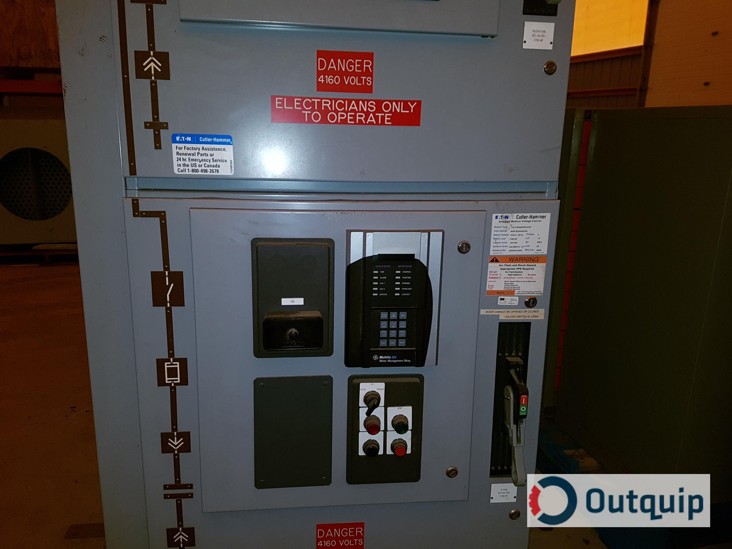 Cutler-Hammer Ampgard MV Motor Control
w/ 2 x Full Voltage/Induction Starter 1750 HP
&amp;  2 X GE Multilin 369 Motor Management Relay