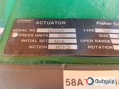 Fisher Actuator:
Type: 1061
Size: 30
