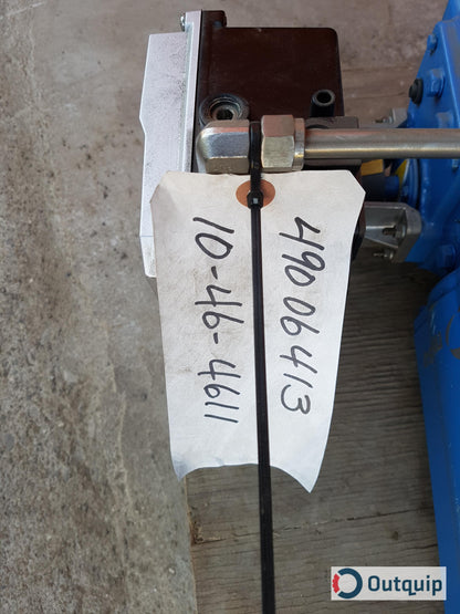 VALVE,BALL 1-1/2&quot; KAMYR ANSI CLASS 300 FLANGES 316SS SPRING TO CLOSE AIR TO OPEN MODEL