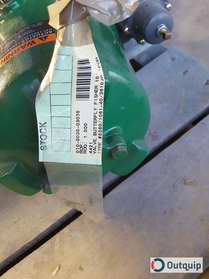 VALVE, BUTTERFLY FISHER 10&quot; SS BODY #8560/1061-40/3610JP *FOR SCREEN ROOM SAVEALL AND