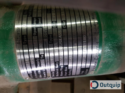 VALVE,FISHER 2&quot; MODEL #RSS-667 -3582G-67AFR (REPAIRABLE - R. WESTOVER) *FOR CLO2