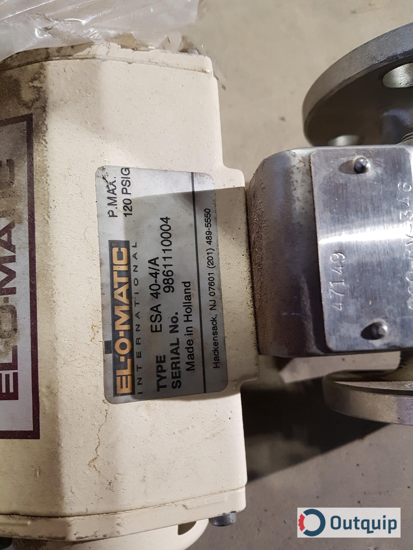 VALVE, VELAN 1&quot; SB150 ELOMATIC 1035-GO-ASCO-67AR *FOR TRS ODOUR REDUCTION