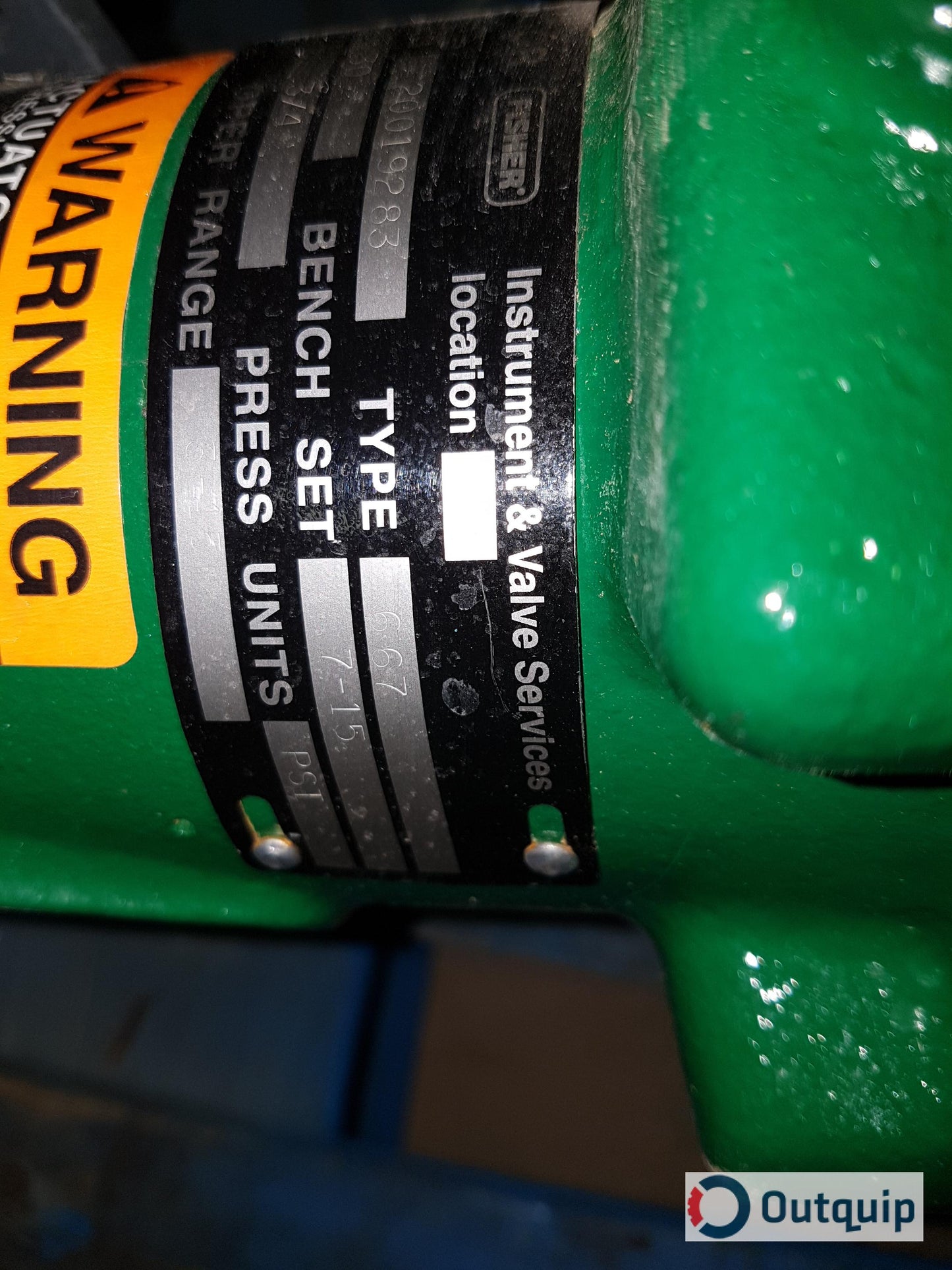 VALVE, CONTROL 1&quot; FISHER TYPE EZ-6678-546 MICRO FORM FLANGED BODY 3/8 M FORM TRIM REVERSE