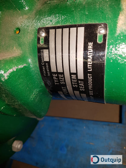 VALVE, CONTROL 1&quot; FISHER TYPE EZ-6678-546 MICRO FORM FLANGED BODY 3/8 M FORM TRIM REVERSE