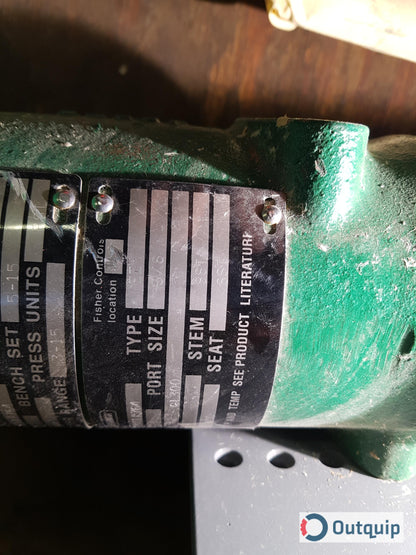 VALVE, CONTROL 1&quot; FISHER TYPE EZ-6678-546 MICRO FORM FLANGED BODY 3/8 M FORM TRIM REVERSE
