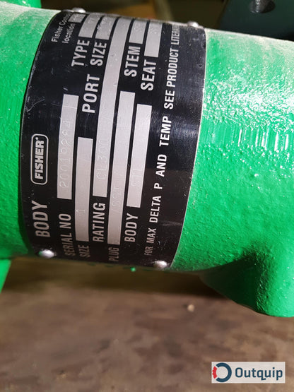 VALVE, CONTROL 1&quot; FISHER TYPE EZ-6678-546 MICRO FORM FLANGED BODY 3/8 M FORM TRIM REVERSE