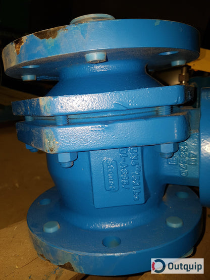 VALVE,BALL 4&quot; FULLY PFA LINED 9&quot; F-F 150 LB FLANGED FOR CLO2 SERVICE MODEL TECHNOVA