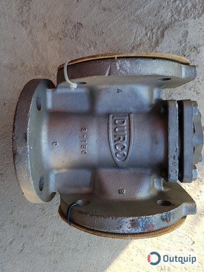 VALVE, PLUG 3&quot; DURCO 3-WAY MG411-A-L-1-D4/D4 150# FLANGED CONNECTION PRESSURE C/W