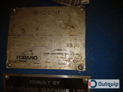 Forano Gear Reducer Size SI-13-11 Ratio: 3.5:1