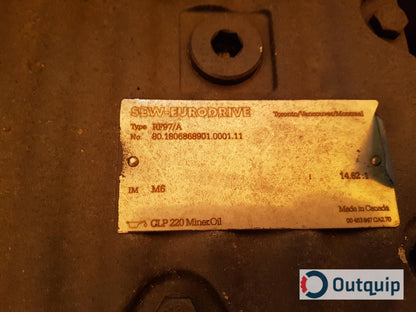 Sew-Eurodrive
RF97/A
Ratio: 14.62:1