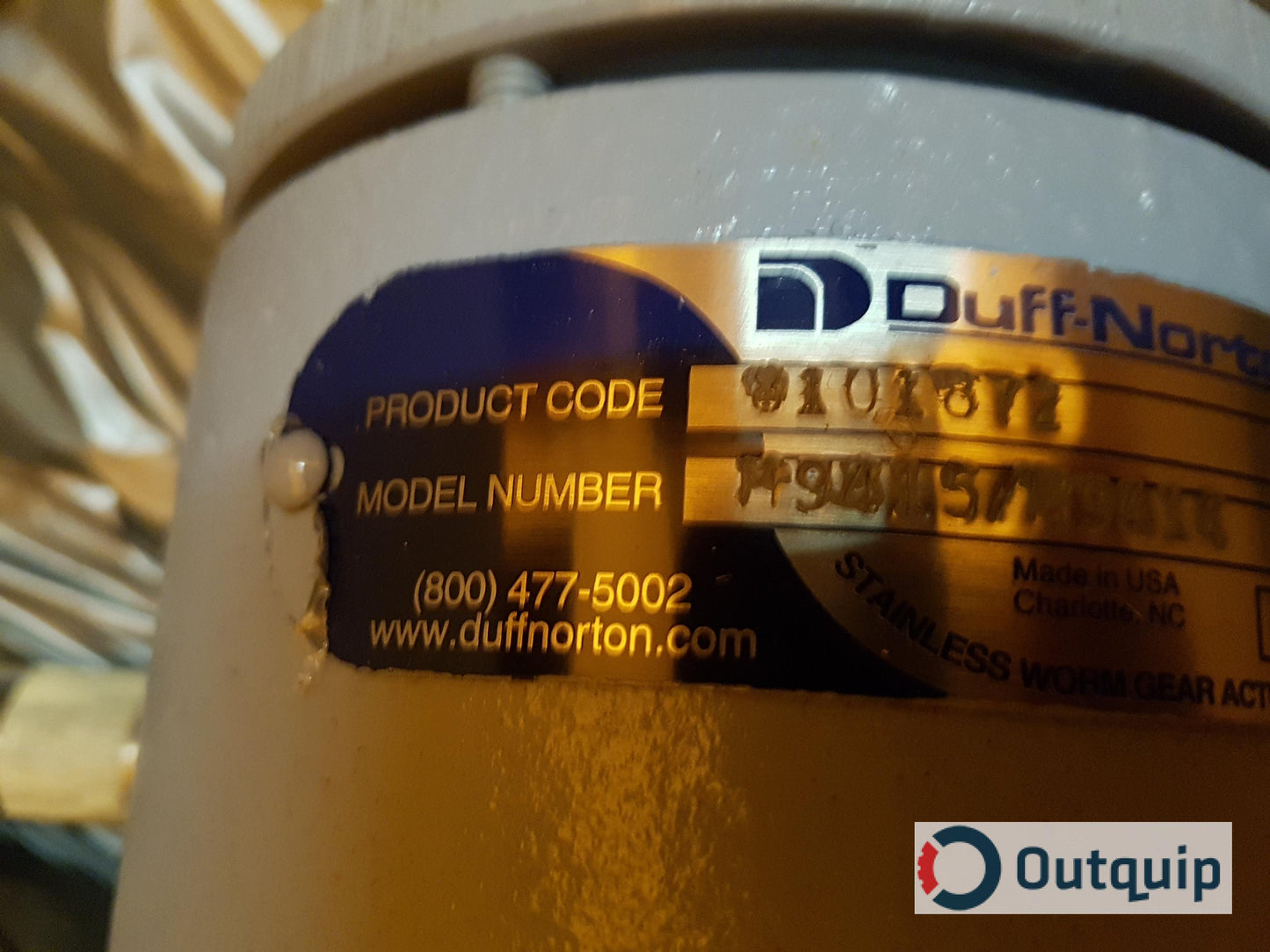 Duff Norton
Stainless Worm Gear Actuator