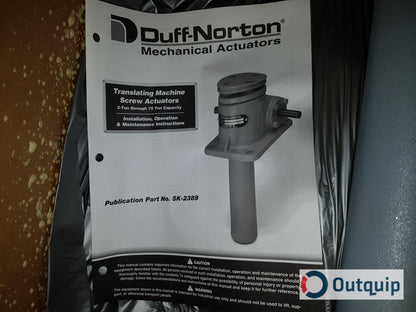 Duff Norton
Stainless Worm Gear Actuator