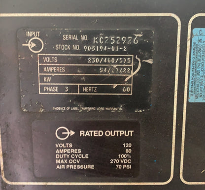 Miller spectrum 750 DC PLASMA SYSTEM